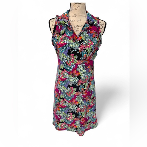 Southwind Sleeveless Collared Dress – Size Medium 🌺 EUC - Picture 1 of 7